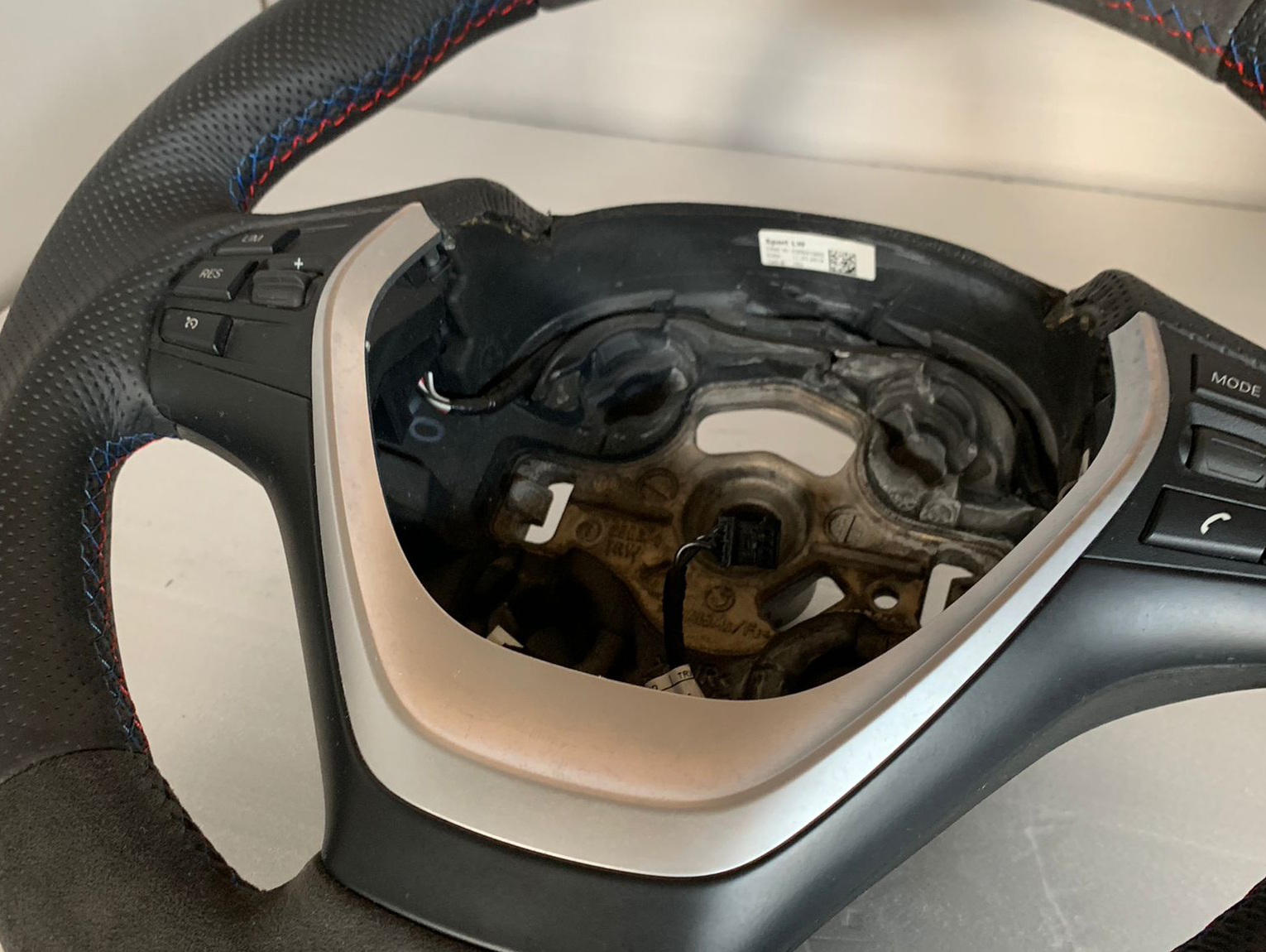 BMW 3 Series F30/F31 (2012–2019) Steering Wheel Leather + Alcantara M3 Style